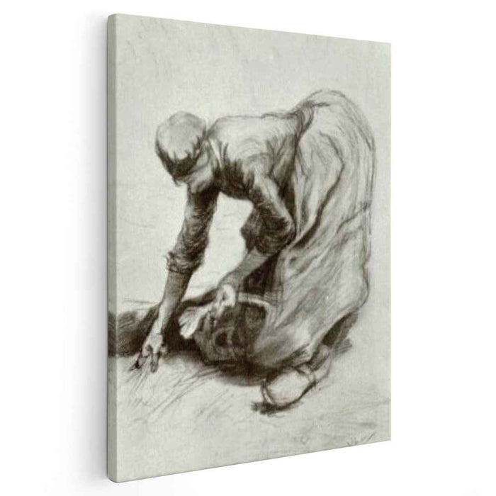 Peasant Woman, Stooping by Vincent van Gogh