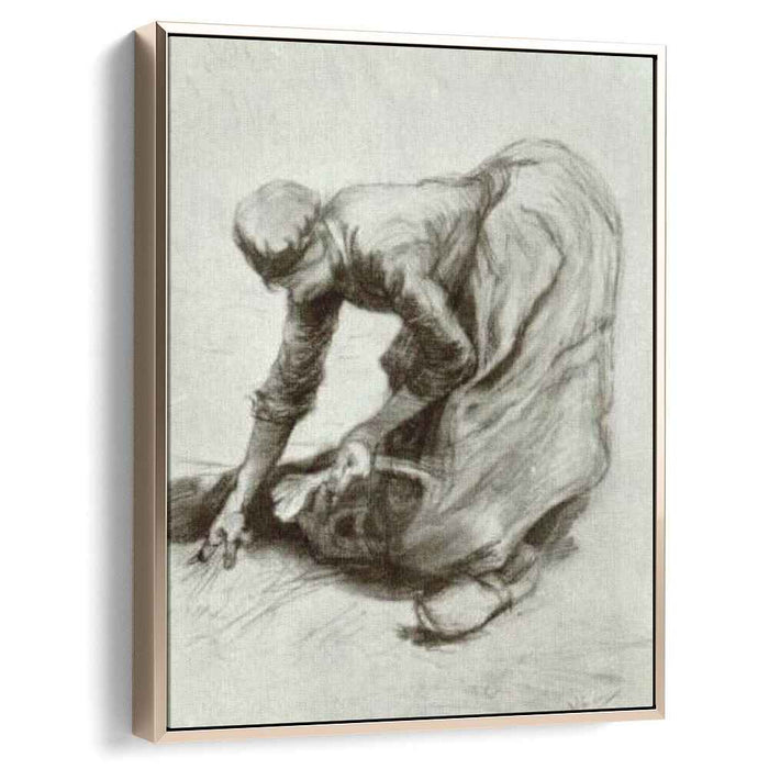 Peasant Woman, Stooping by Vincent van Gogh