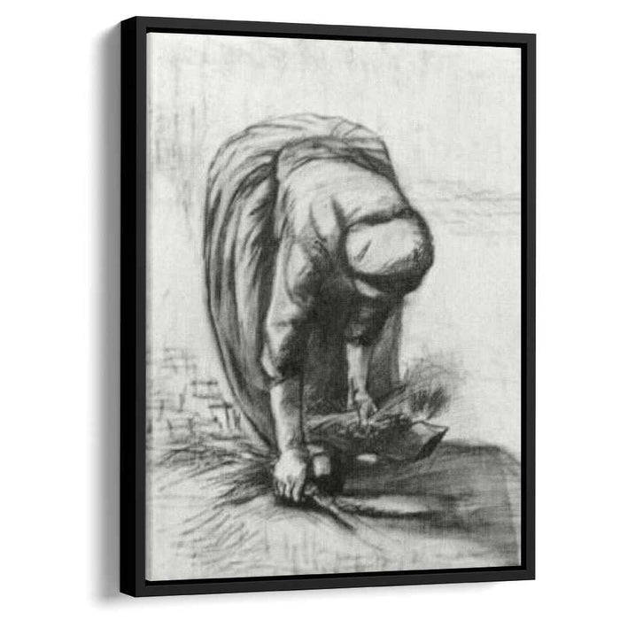 Peasant Woman Stooping and Gleaning (1885) by Vincent van Gogh