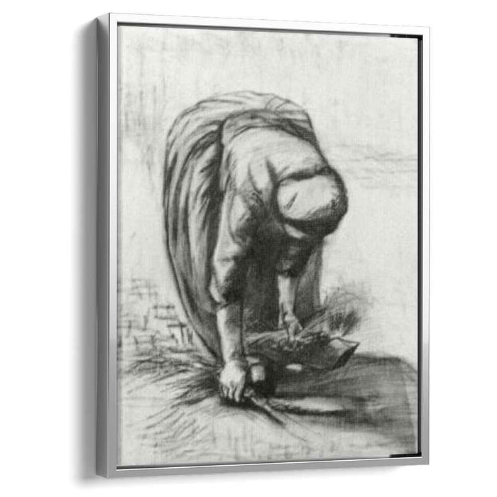 Peasant Woman Stooping and Gleaning (1885) by Vincent van Gogh