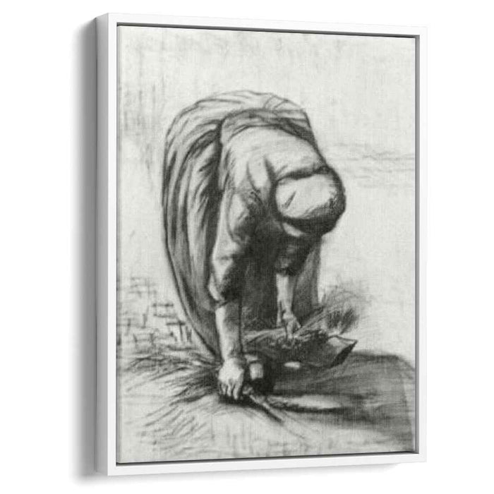 Peasant Woman Stooping and Gleaning (1885) by Vincent van Gogh