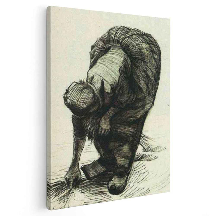 Peasant Woman Stooping and Gleaning (1885) by Vincent van Gogh