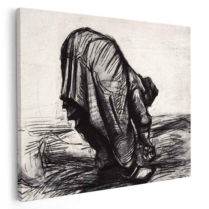 Peasant Woman, Stooping, Seen from the Back by Vincent van Gogh
