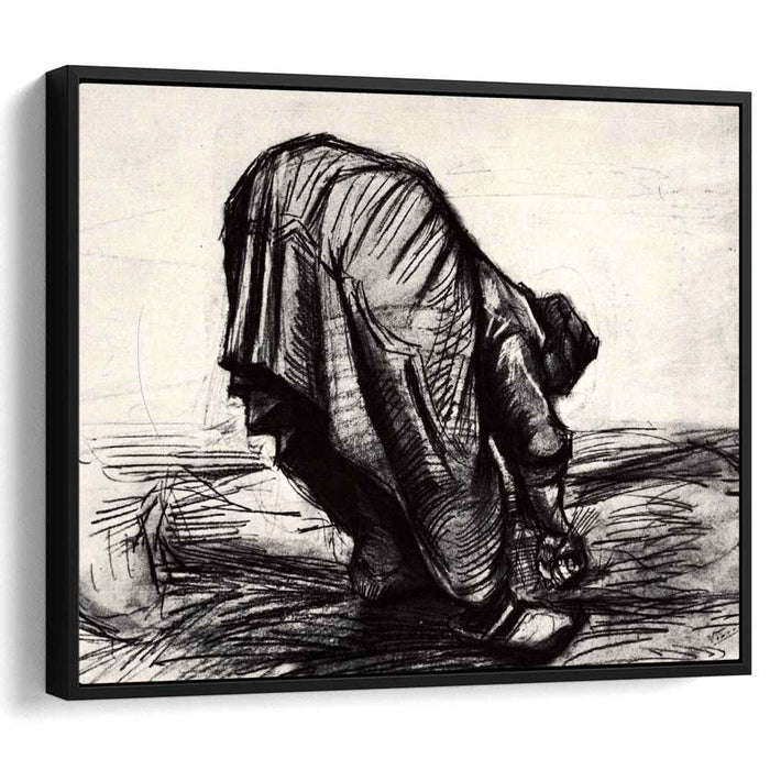 Peasant Woman, Stooping, Seen from the Back by Vincent van Gogh