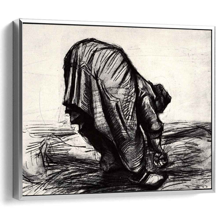 Peasant Woman, Stooping, Seen from the Back by Vincent van Gogh