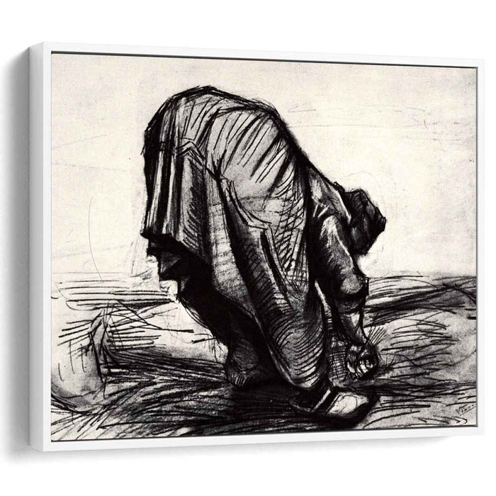 Peasant Woman, Stooping, Seen from the Back by Vincent van Gogh