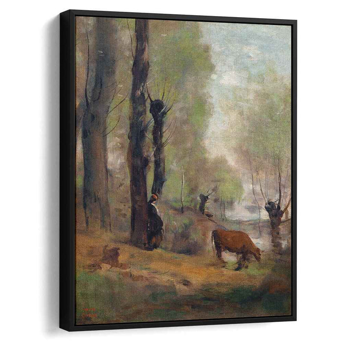 Peasant Woman Watering Her Cow (1870) by Camille Corot