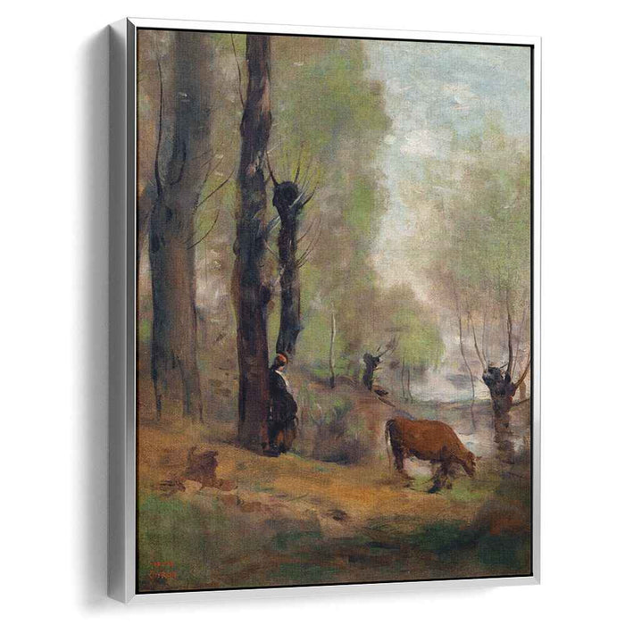 Peasant Woman Watering Her Cow (1870) by Camille Corot