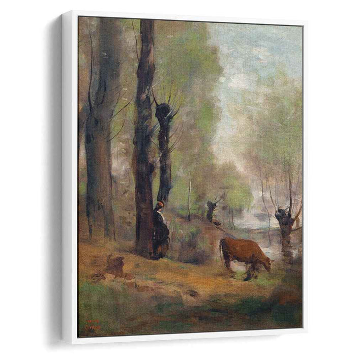 Peasant Woman Watering Her Cow (1870) by Camille Corot