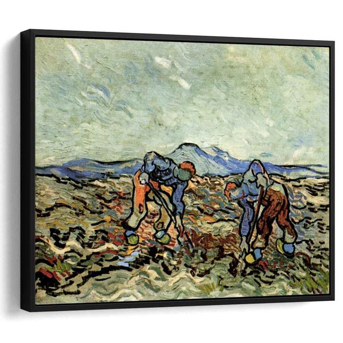 Peasants Lifting Potatoes (1890) by Vincent van Gogh