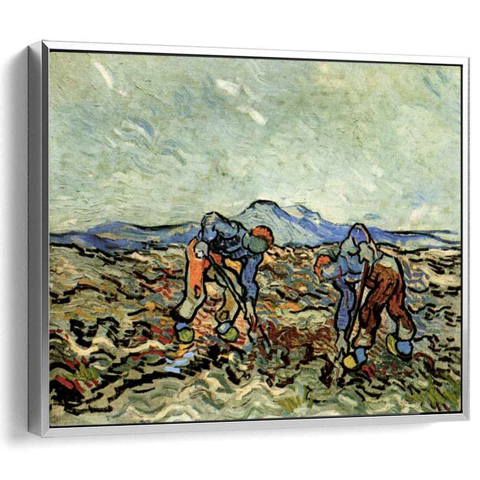 Peasants Lifting Potatoes (1890) by Vincent van Gogh