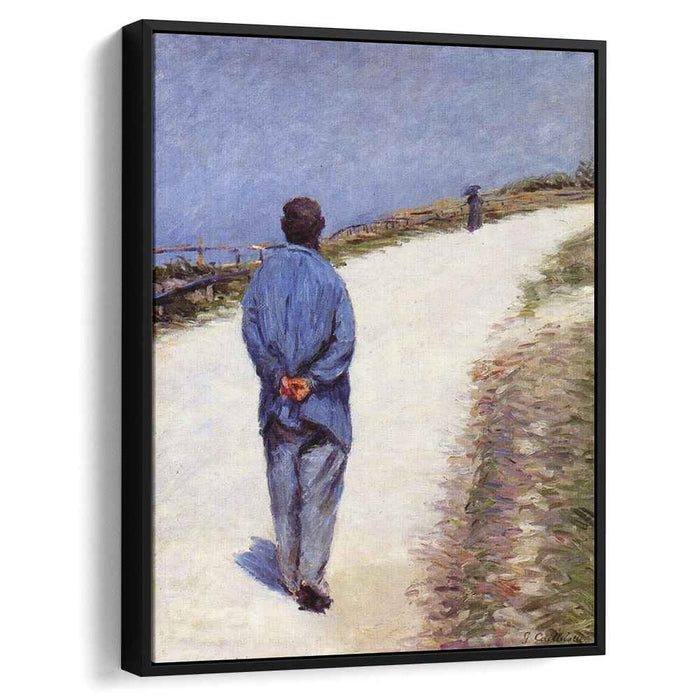 Pere Magloire on the Road to Saint-Clair, Etretat by Gustave Caillebotte