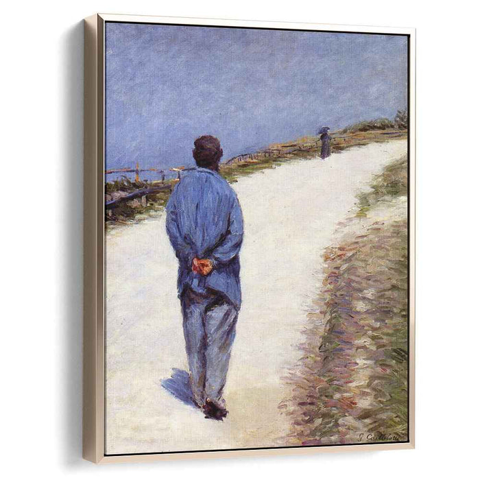 Pere Magloire on the Road to Saint-Clair, Etretat by Gustave Caillebotte