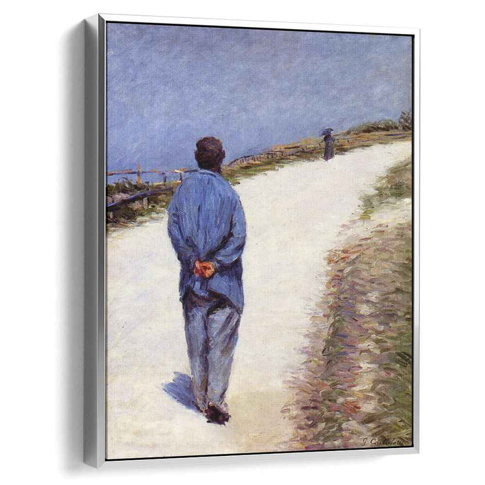 Pere Magloire on the Road to Saint-Clair, Etretat by Gustave Caillebotte