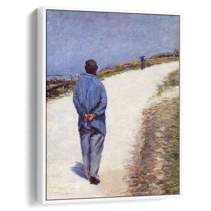 Pere Magloire on the Road to Saint-Clair, Etretat by Gustave Caillebotte