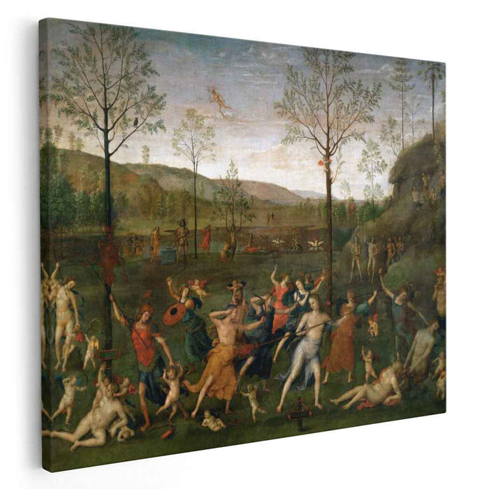Combat of Love and Chastity (1505) by Pietro Perugino