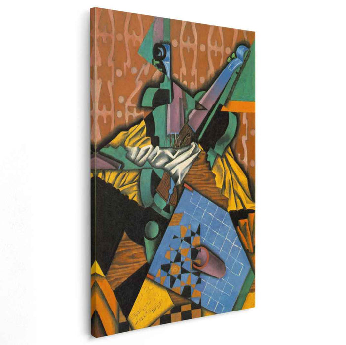 Photograph of Violin and Checkerboard (1913) by Juan Gris