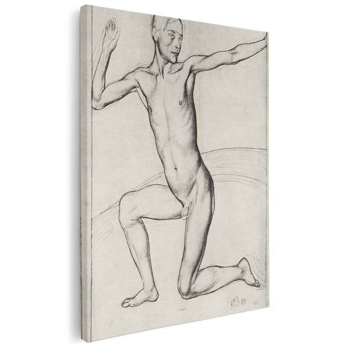 Picture to picture game boy (1911) by Kuzma Petrov-Vodkin