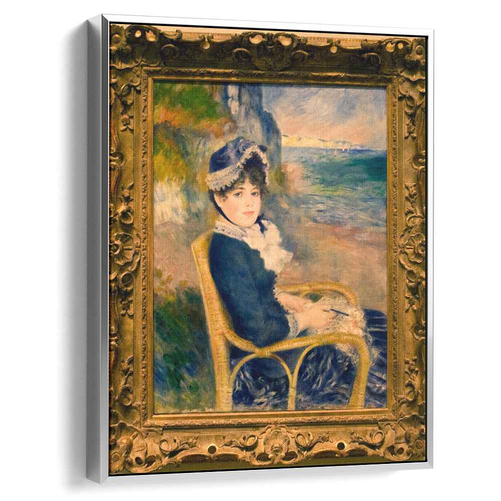 By the Seashore (1883) by Pierre-Auguste Renoir - Canvas Artwork