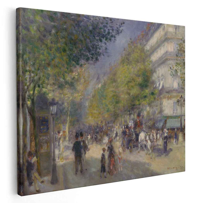 The Great Boulevards (1875) by Pierre-Auguste Renoir