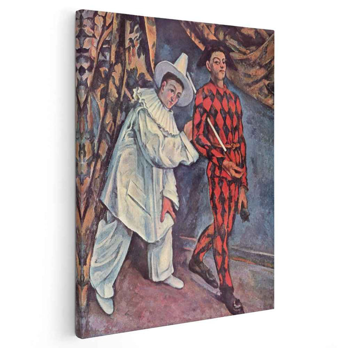 Pierrot and Harlequin (Mardi Gras) (1888) by Paul Cezanne