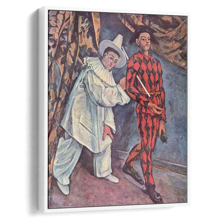 Pierrot and Harlequin (Mardi Gras) (1888) by Paul Cezanne