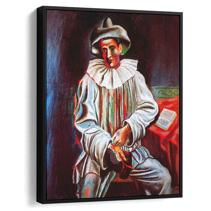 Pierrot with a mask (1918) by Pablo Picasso