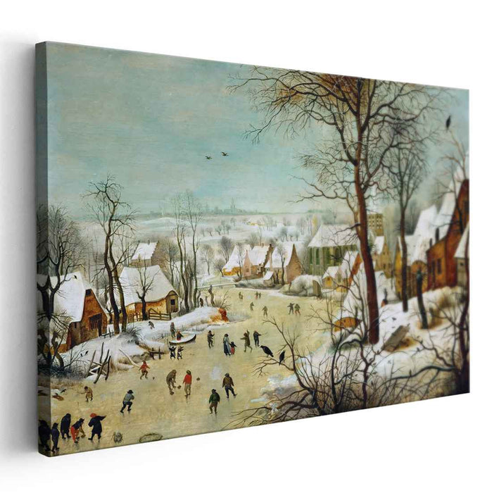 Winter Landscape with Skaters and a Bird Trap (1565) by Pieter Bruegel the Elder