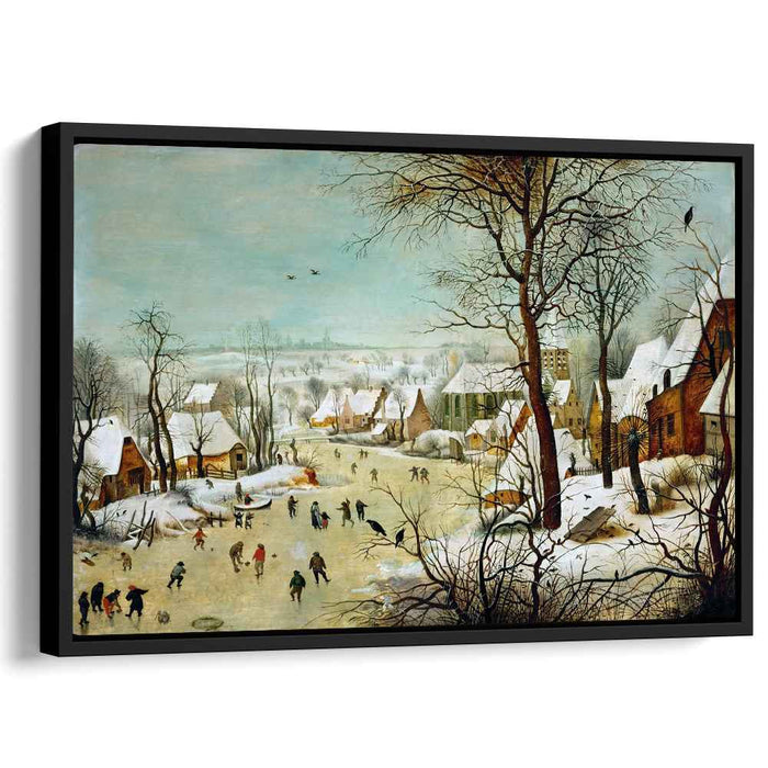 Winter Landscape with Skaters and a Bird Trap (1565) by Pieter Bruegel the Elder