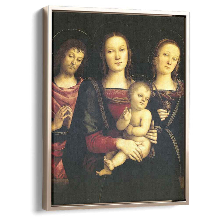 Virgin and Child between Sts John the Baptist and Catherine (1500) by Pietro Perugino