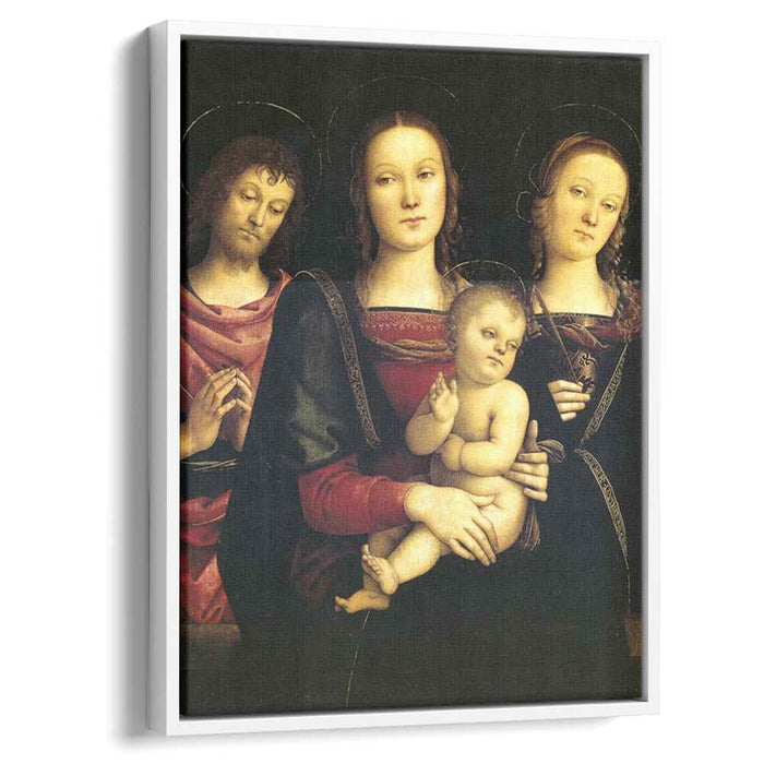 Virgin and Child between Sts John the Baptist and Catherine (1500) by Pietro Perugino