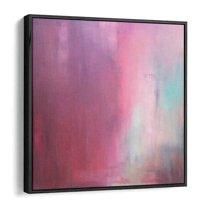 Whispers of Fuchsia Bliss: Abstract Expressionist Magenta and Pink Canvas Art Print