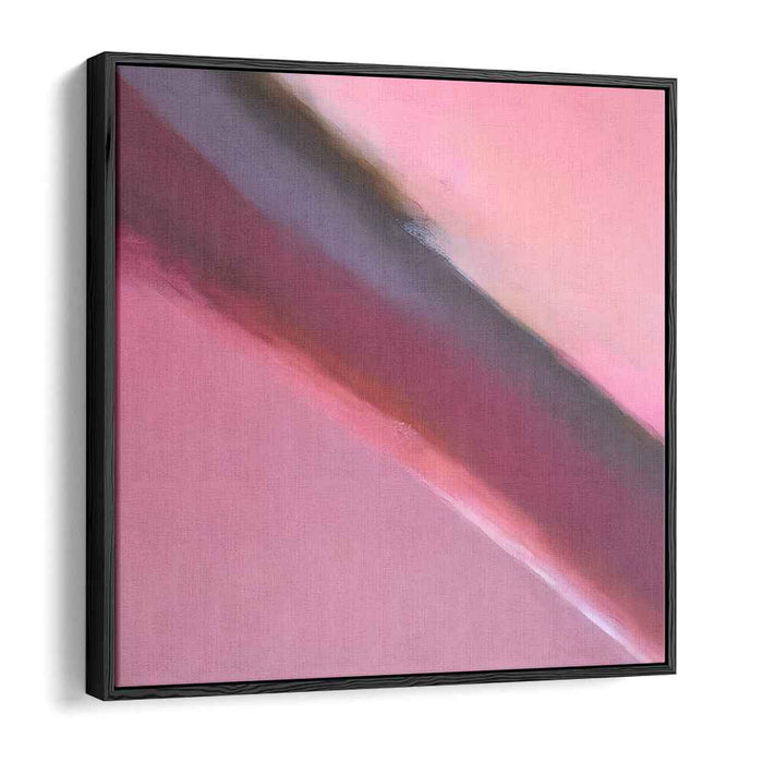 Blush Harmony: Serene Pink Abstract Canvas Art Print