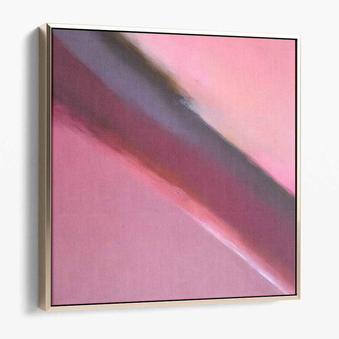 Blush Harmony: Serene Pink Abstract Canvas Art Print