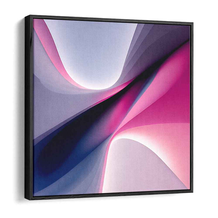 Spectral Elegance: Luminous Curves and Shades Abstract Canvas Art
