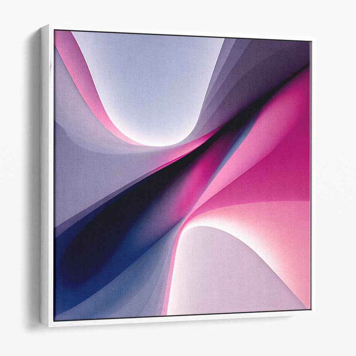 Spectral Elegance: Luminous Curves and Shades Abstract Canvas Art