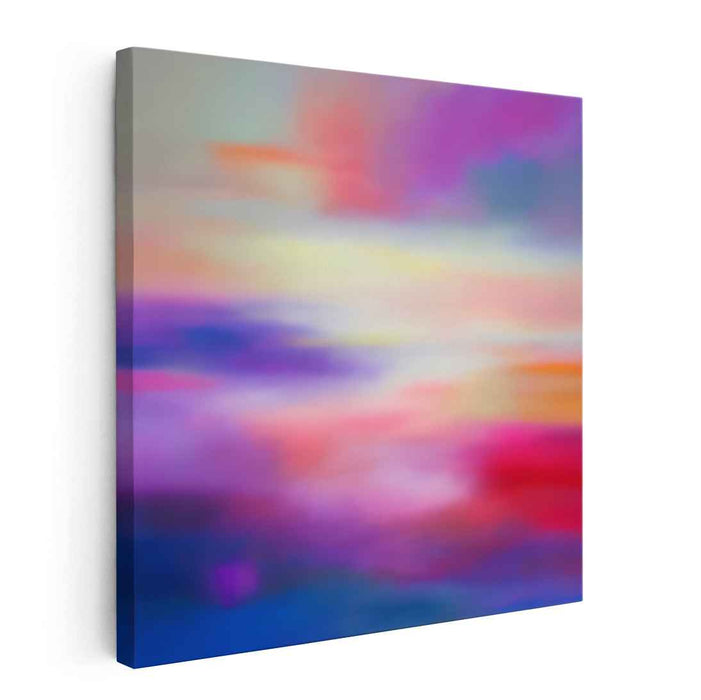 Color Fusion Abstract Fusionism: Abstract Impressionist Color Fusion Canvas Art