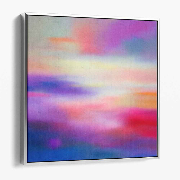 Color Fusion Abstract Fusionism: Abstract Impressionist Color Fusion Canvas Art