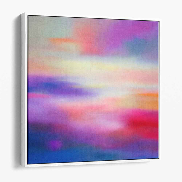 Color Fusion Abstract Fusionism: Abstract Impressionist Color Fusion Canvas Art