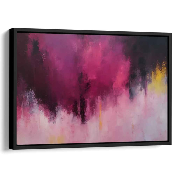 Velvet Dreamscape Illusion: Abstract Magenta and Purple Canvas Art Print
