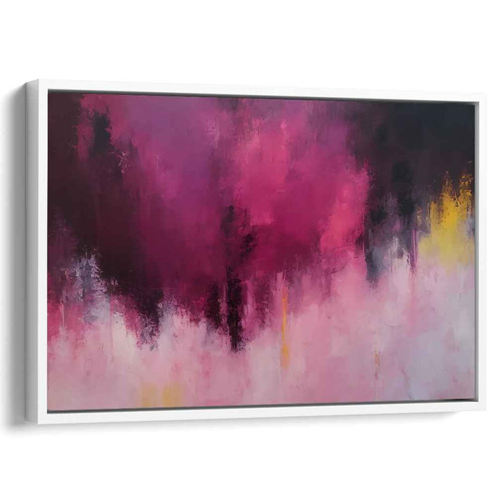 Velvet Dreamscape Illusion: Abstract Magenta and Purple Canvas Art Print