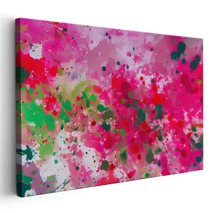 Splattered Emotions: Vivid Abstract Expressionist Canvas Art