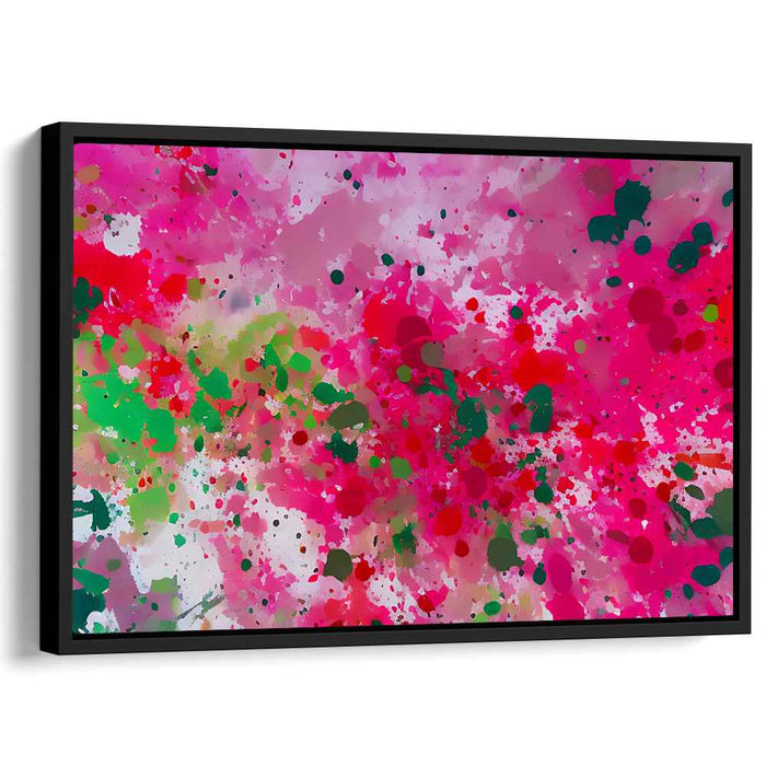 Splattered Emotions: Vivid Abstract Expressionist Canvas Art