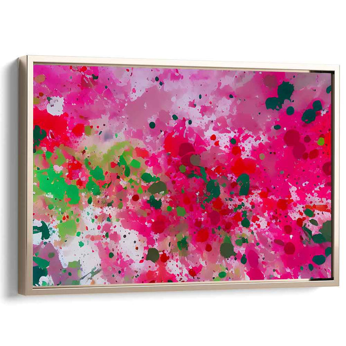Splattered Emotions: Vivid Abstract Expressionist Canvas Art