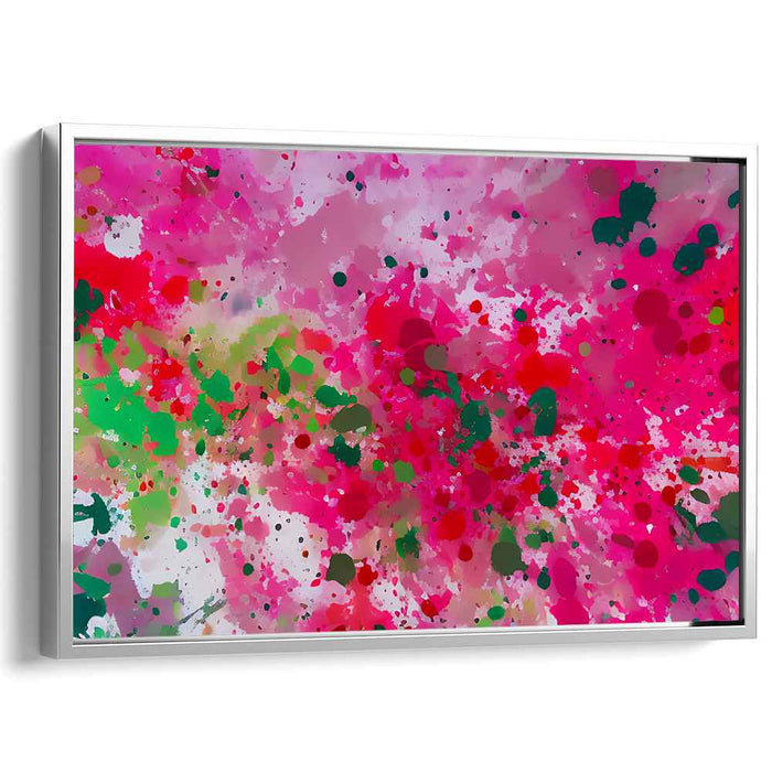 Splattered Emotions: Vivid Abstract Expressionist Canvas Art