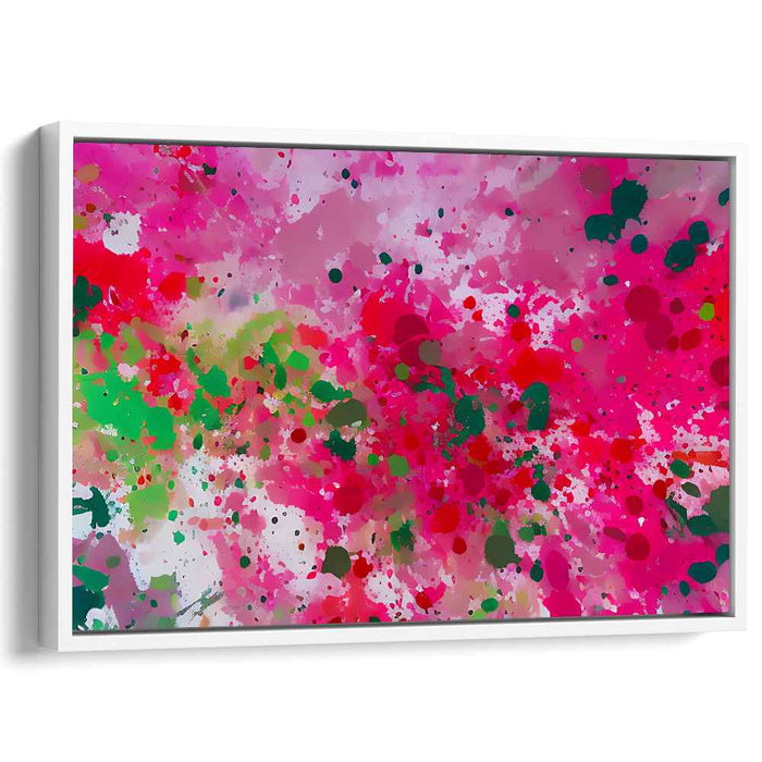 Splattered Emotions: Vivid Abstract Expressionist Canvas Art