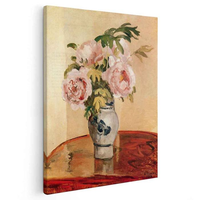 Pink Peonies (1873) by Camille Pissarro