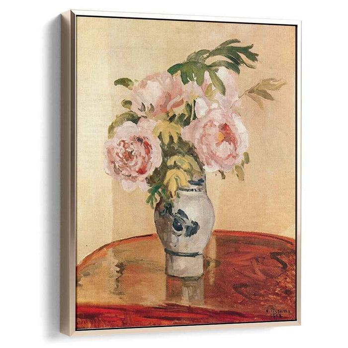 Pink Peonies (1873) by Camille Pissarro