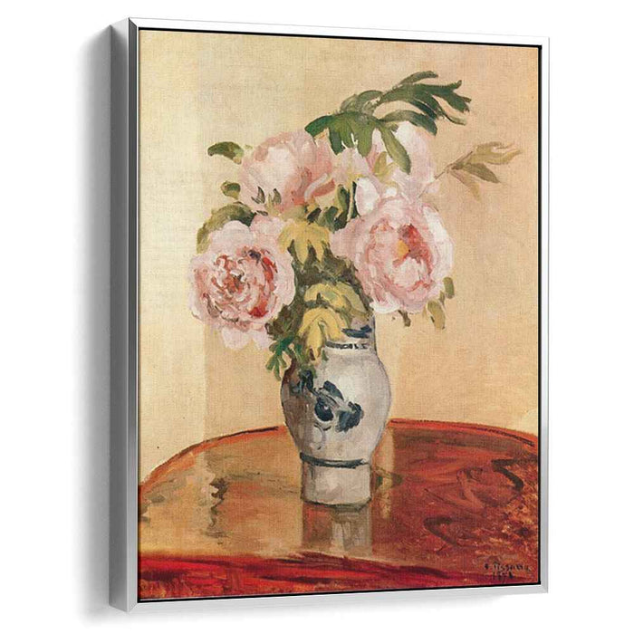 Pink Peonies (1873) by Camille Pissarro