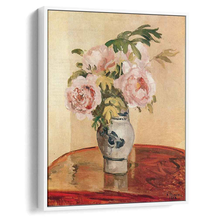 Pink Peonies (1873) by Camille Pissarro
